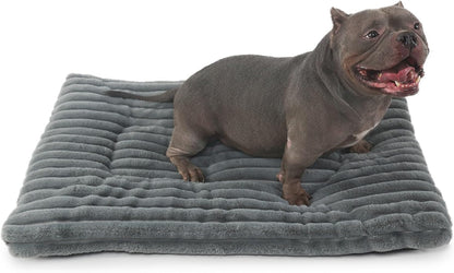 Cat Bed Dog Crate Pad Ultra Soft Comfy Flat Pet Bed Sleeping Cushion Washable Crate Mat for XX-Small Dogs and Indoor Cats Anti-Slip Tiny Dog Kennel Pad Cat Carrier Mat 18 x 12 inch Grey - Image 9