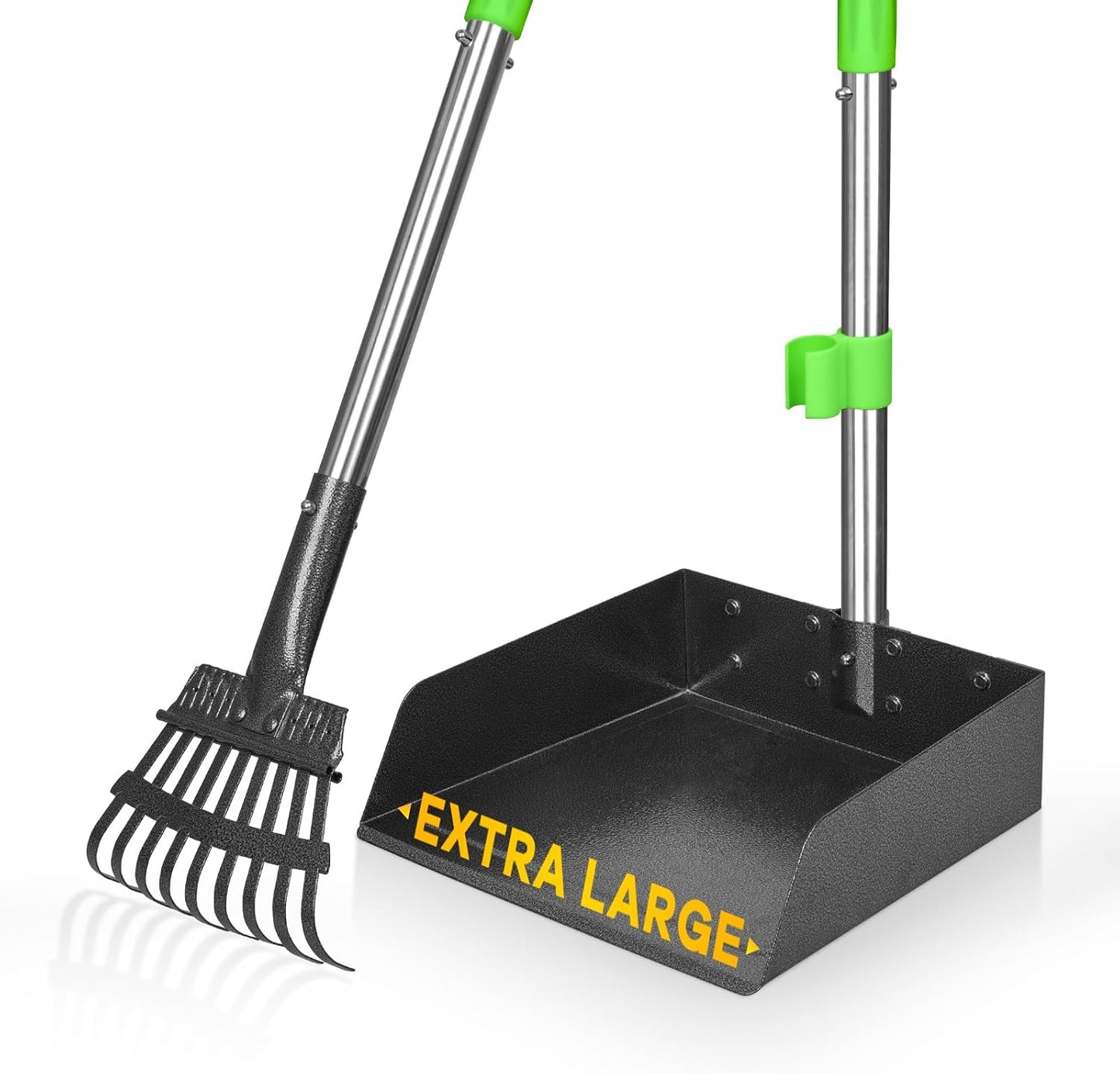 Premium imported TOOGE dog scooper showcasing the complete tray and rake package
