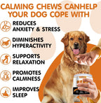 Allyeah hemp calming treats displaying the chicken flavored soft chews for pet relaxation.