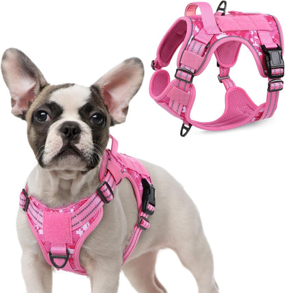 rabbitgoo Tactical Dog Harness for Large Dogs, No Pull Military Service Vest with Handle & Molle, Easy Control for Training Walking, Adjustable Reflective Straps, Black, L - Image 14