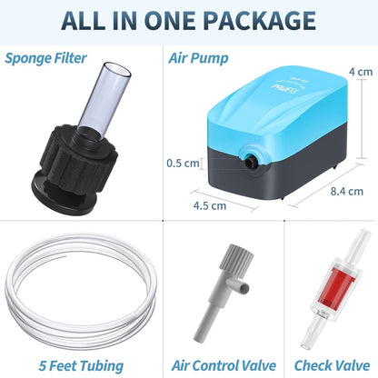 Nano bio sponge filter component for aquarium filtration