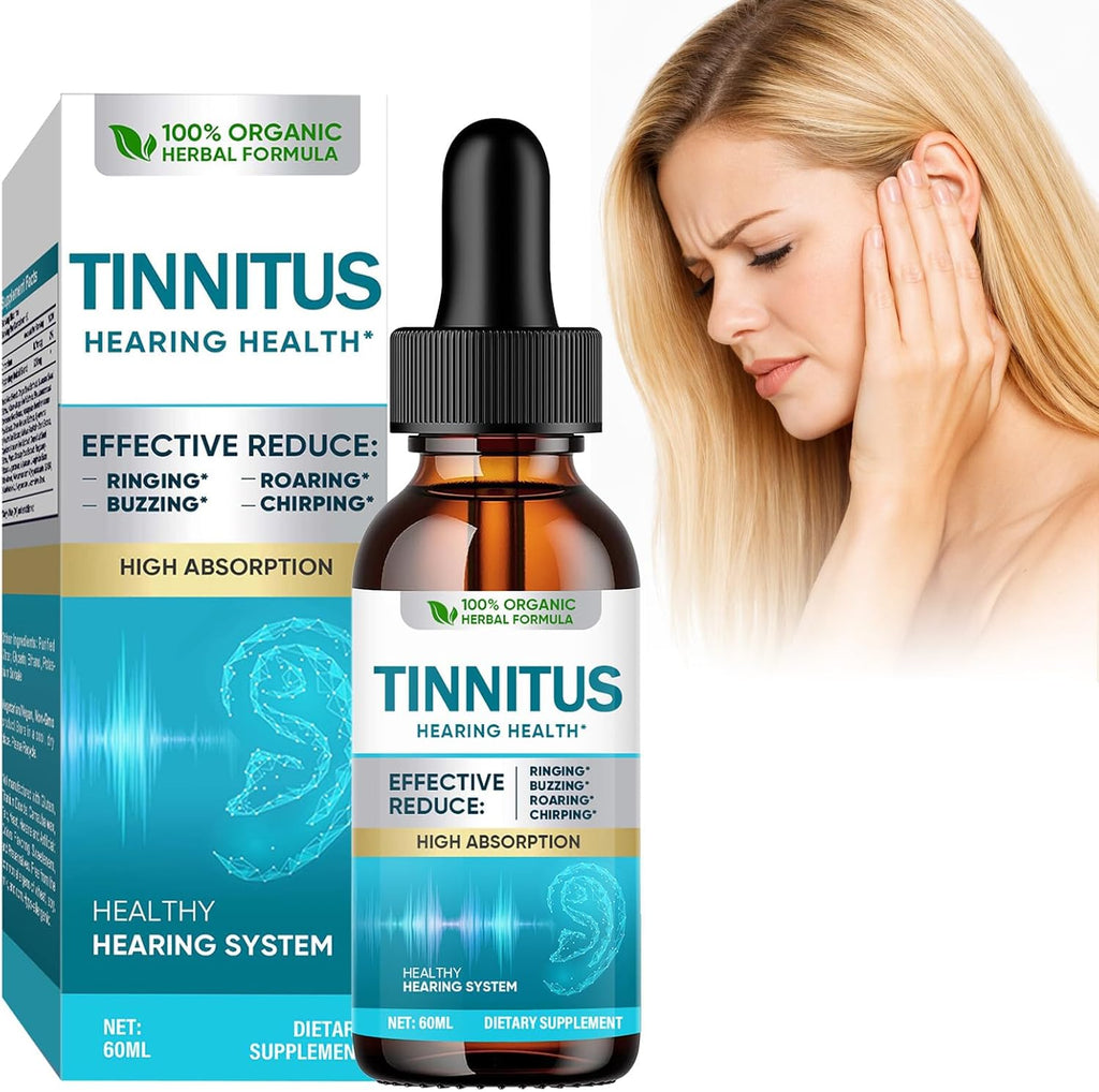Prettypum Natrulo Tinnitus Relief Drops front view bottle and packaging