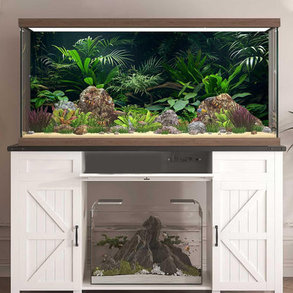 High definition underwater tree branch fish tank poster backdrop