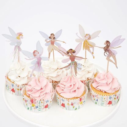 Samoka Flower Fairy Cupcake Toppers set front view