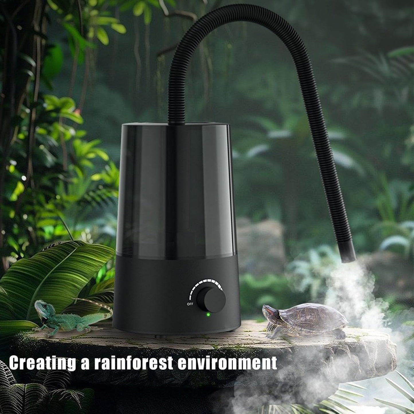 Adjustable mist output knob on JZNCHP fogger