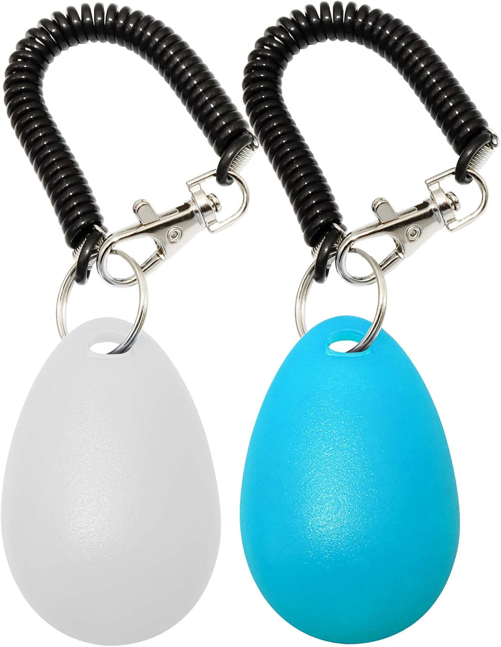 Chadou animal clicker trainer in lake blue and white colors