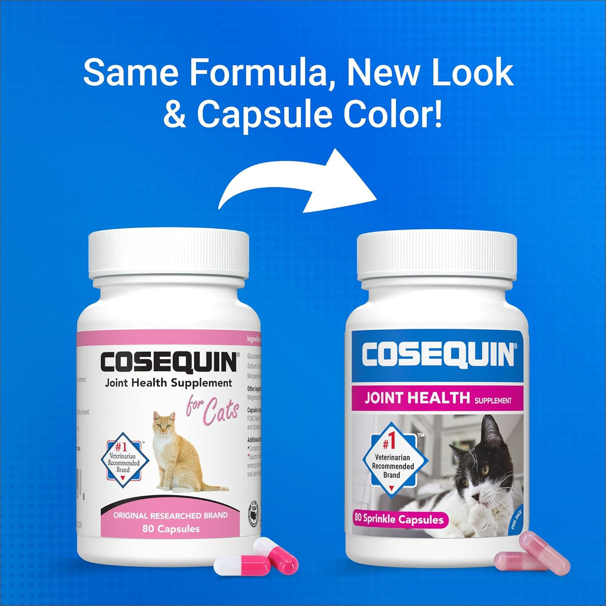 Nutramax Cosequin 80 Count Supplement Bottle Back Label