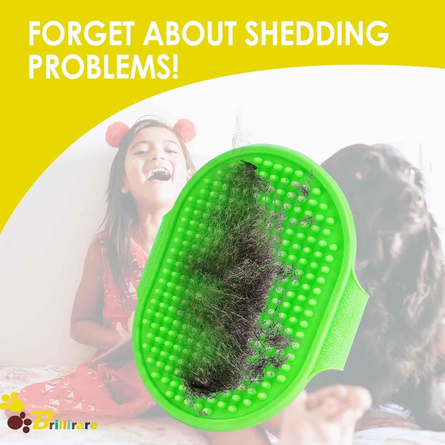 Two pack pet deshedding brush set for dogs and cats.