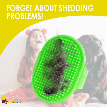 Two pack pet deshedding brush set for dogs and cats.