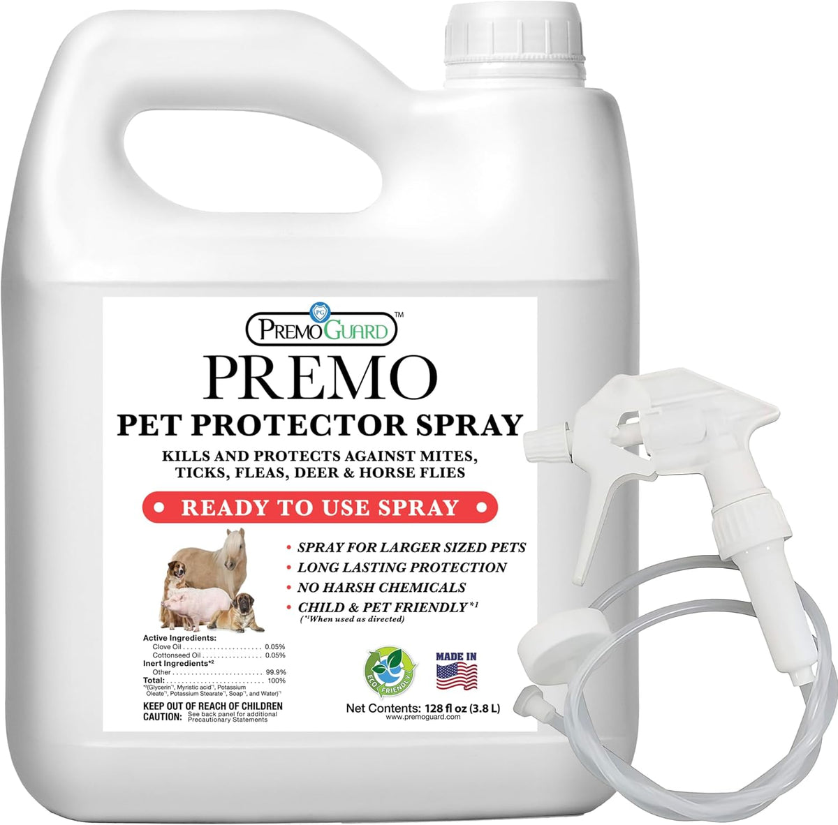 Lifestyle shot of Premo Guard spray for home and pet pest treatment