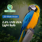 UVA UVB Light Bulb for Birds 2.4 UVB 20W Compact Flourescent Lamp for All Kinds Captive Birds - Image 5
