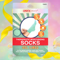 Onyx Professional gel moisturizing socks front product packaging view