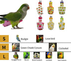 6PCS Washable Reusable Bird Diapers with Waterproof Lining & Adjustable Straps - Soft Parrot Diaper Clothes Costume Set for for Parakeets, for Budgies, for Mini Macaws (M) - Image 2