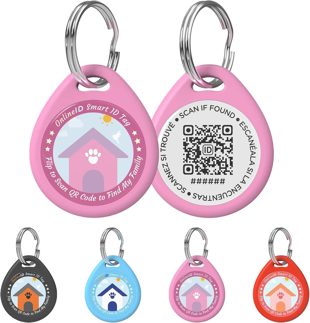 1 Pack Personalized Cat Tags,QR Code Pet ID Tags with Online Profile systerm,Editable Any Names and Phone numbles,Black,S - Image 14