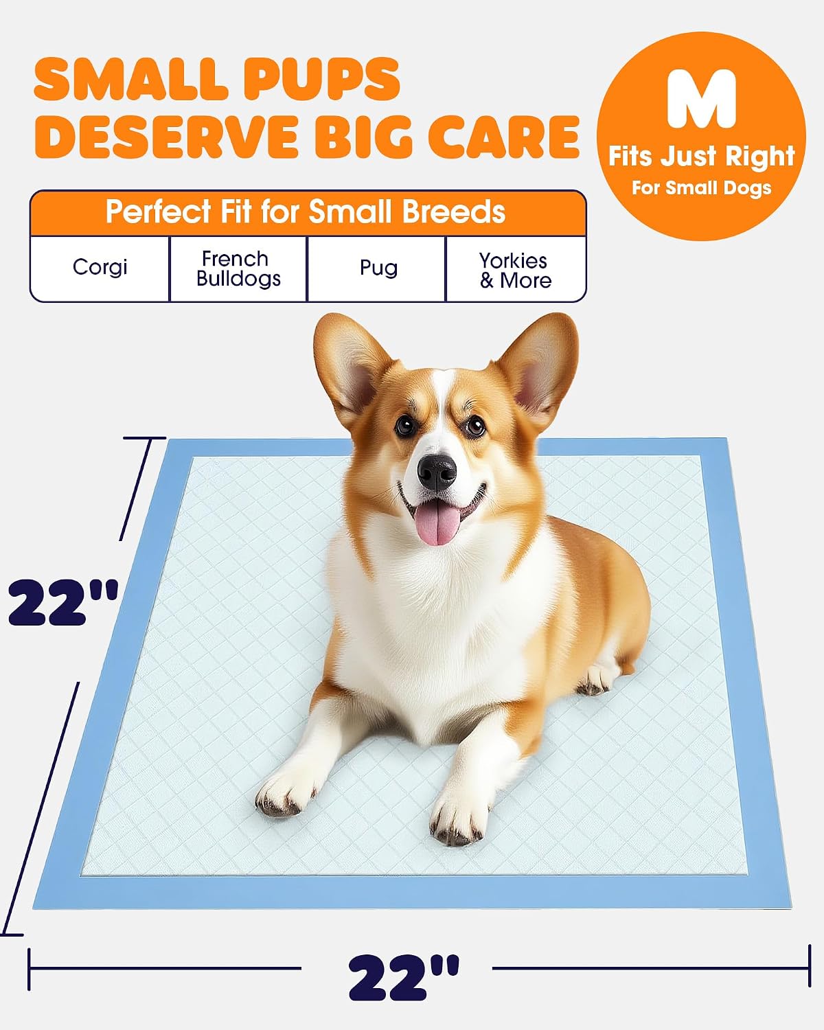 Powools pet training sheets showing six layer absorption material