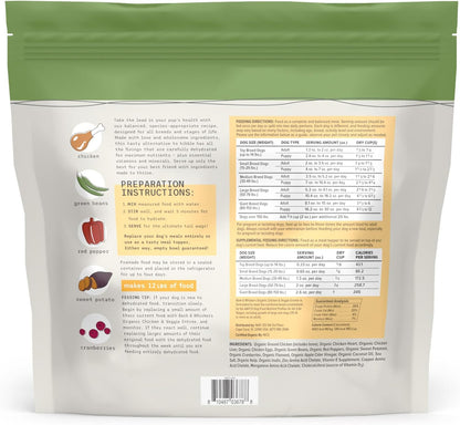 Close up of Bark and Whiskers human-grade dog food package