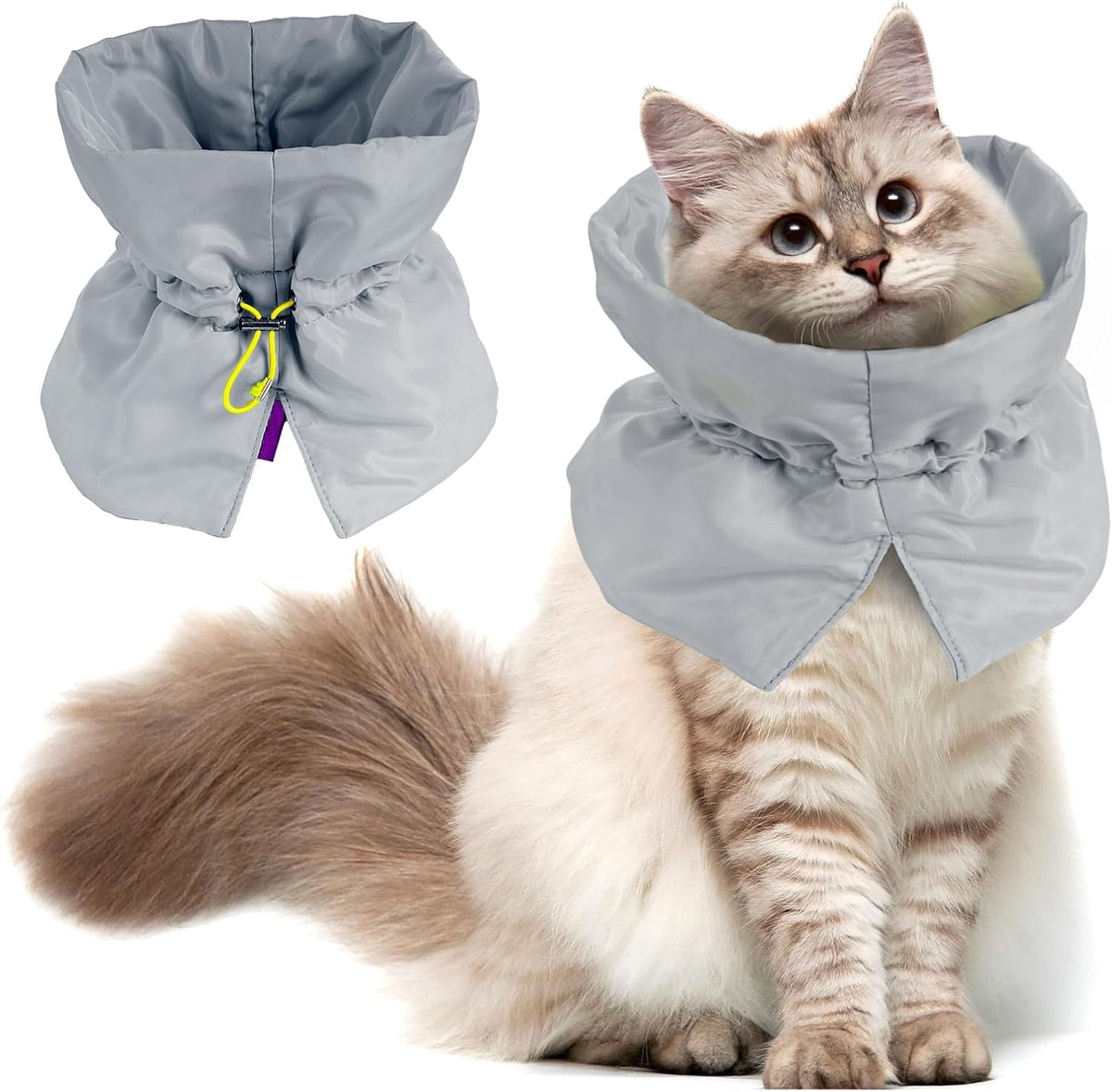 FACULX protective pet collar preventing licking after veterinary surgery