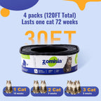 Zomisia odor control cat litter refills installed in a disposal pail