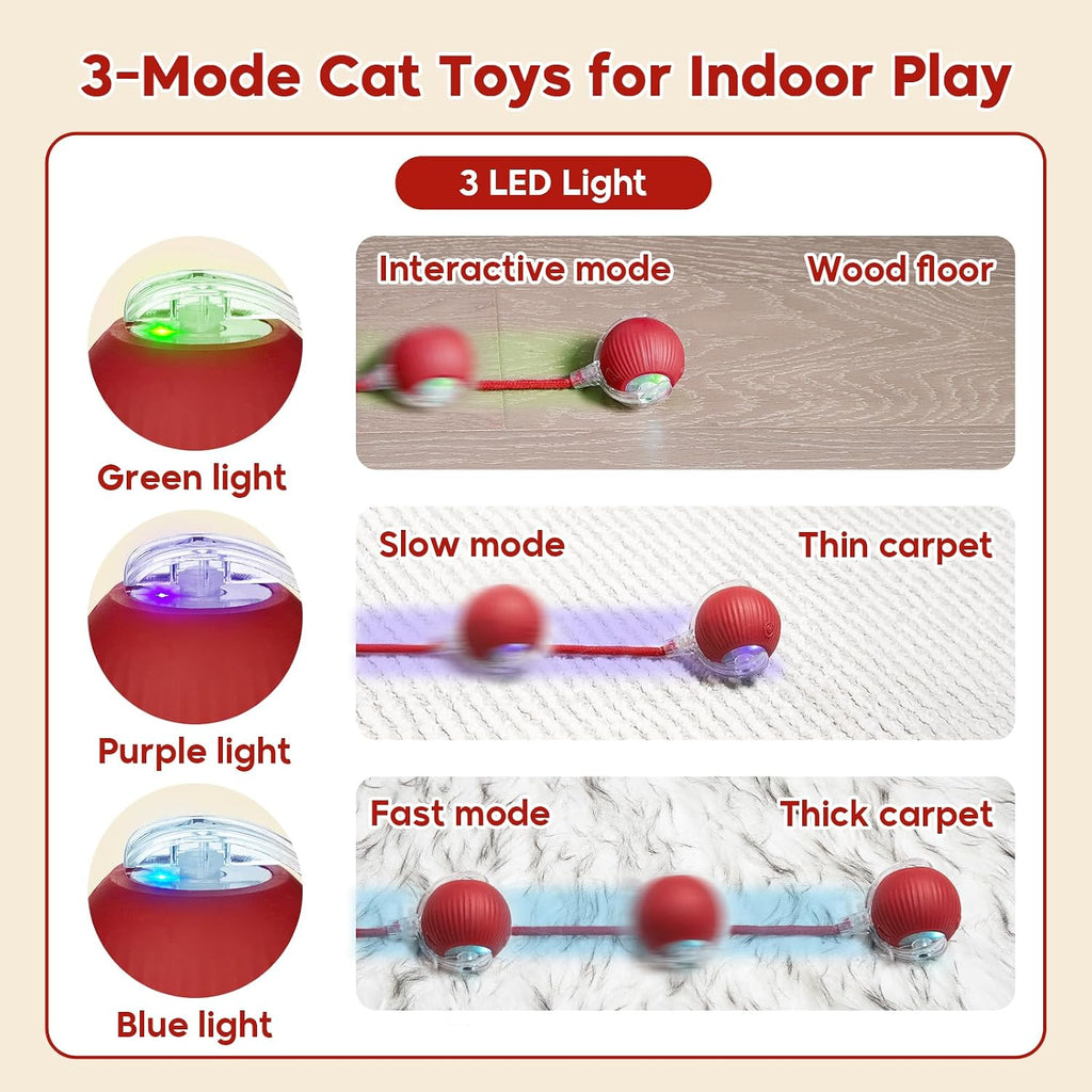 Utroni electric rolling toy for cats and dogs