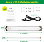 Hygger Zoo 22 inch reptile hood power cord