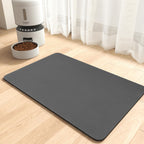 MontVoo absorbent pet feeding mat dark grey front view
