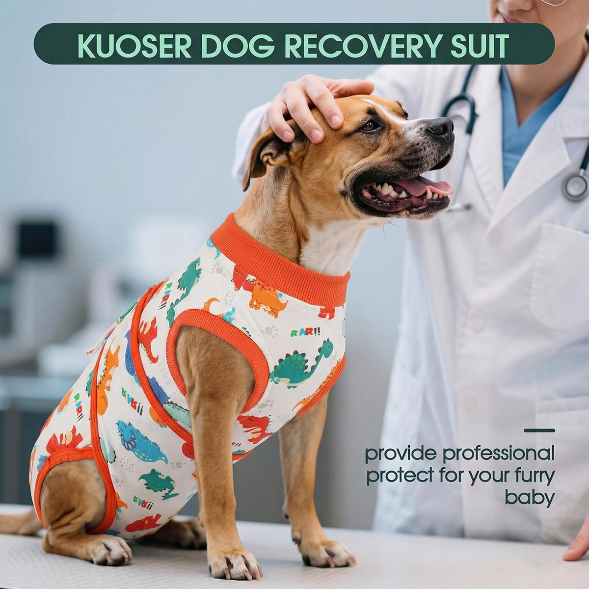 Kuoser pet recovery apparel packaging and product details