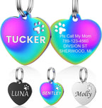 Dog Tags Personalized for Pets - YEHANTI Personalized Dog Tags with Lovely Icons, Durable Stainless Steel Pet ID Tags for Small Large Dogs Cats, Custom Dog Name Tags Engraved on Both Sides (Bone) - Image 13