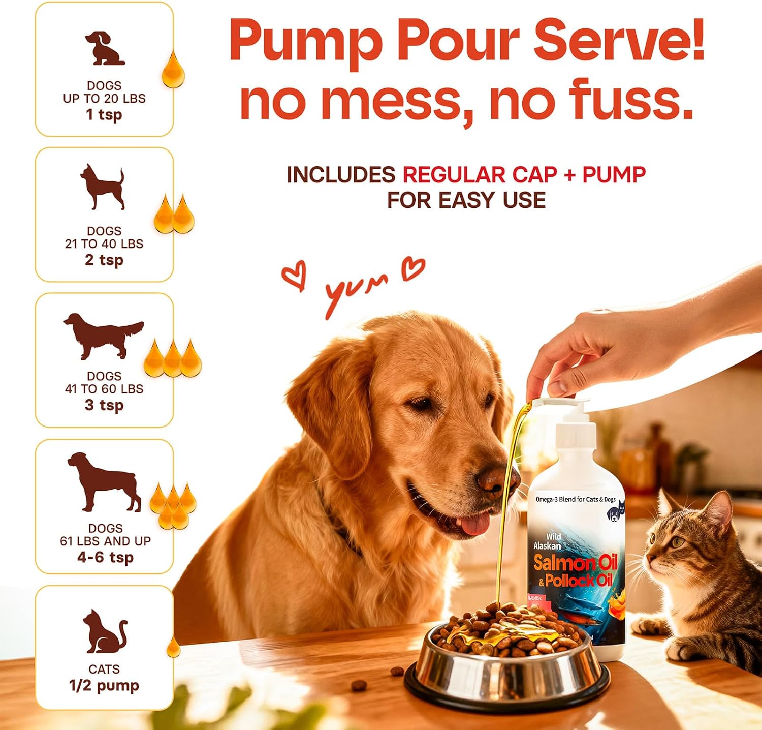 Authentic USA imported dog and cat skin and coat liquid health essential.
