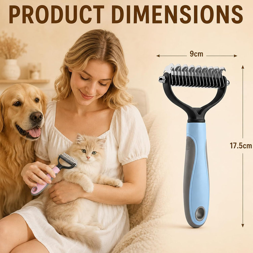 Ergonomic pet knotter tool for cat grooming