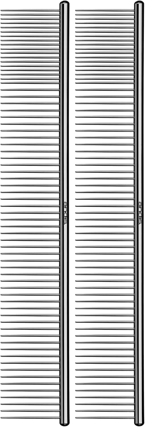 Authentic Andis steel pet comb packaging showing genuine imported product quality