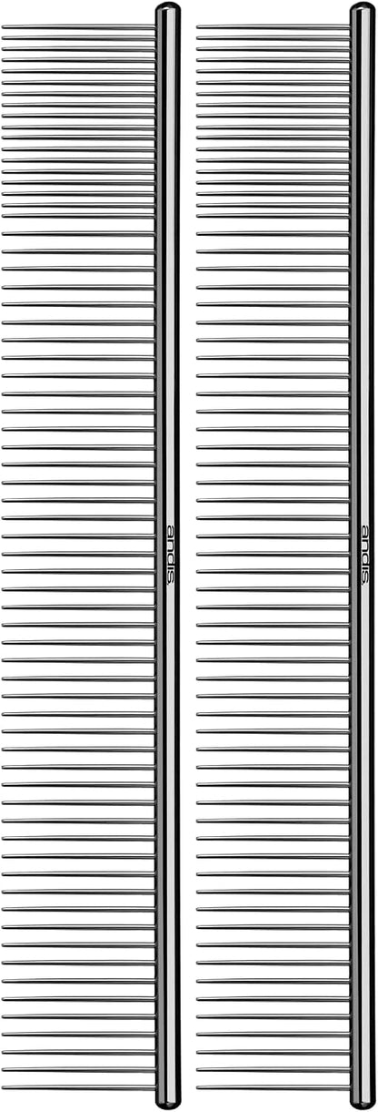 Authentic Andis steel pet comb packaging showing genuine imported product quality