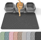 Cat Litter Mat Large Trapping Mat Premium Silicone Rubber 23.5x16" Sage Green, Waterproof and BPA Free Kitty Litter Box Mat, Easy to Clean and Keeps the Floor Tidy - Image 11