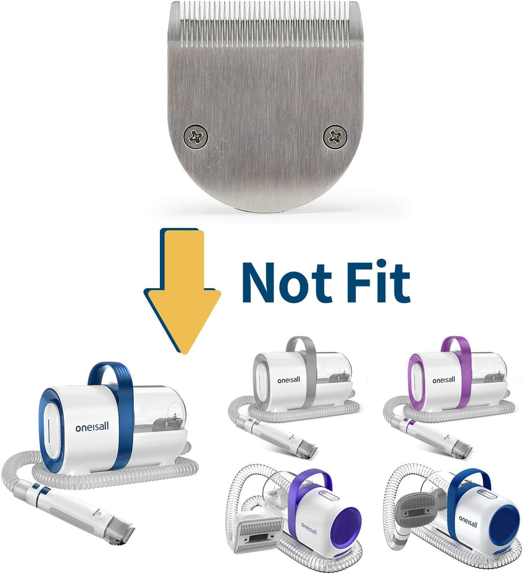 Genuine ceramic and stainless steel dual blade for oneisall pet grooming vacuum system