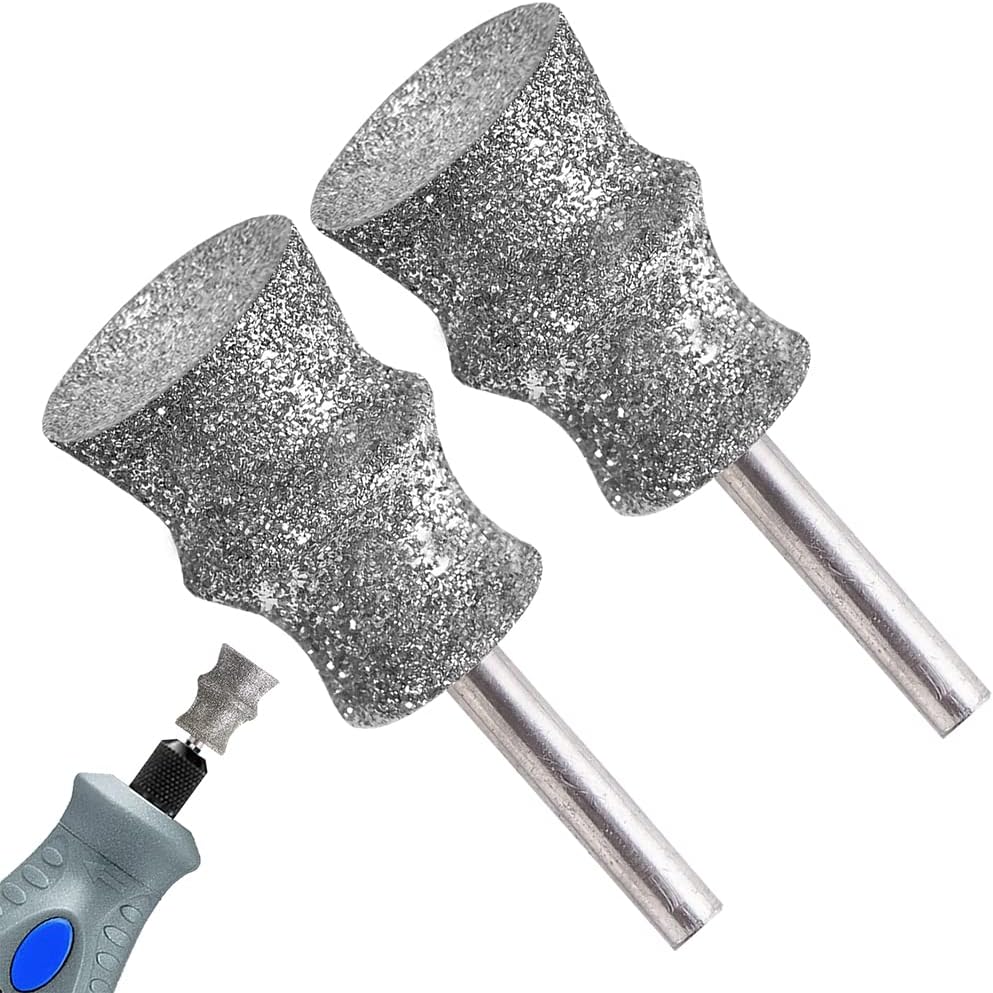 Diamond Dremel Dog Nail Grinder Bits for Rotary Tool-1/8'' Dremel Dog Nail Grinder Attachment-Pet Nail Grinder Bit Work for Animals Nail Care Large C 2P - Image 11