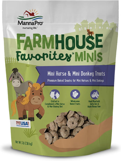Plant based premium treats for miniature farm animals