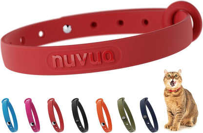 Silicone Cat Collar - Soft, Comfortable, and Lightweight Breakaway Collar with Name Tag Ring for Outdoor Cats and Sensitive Skin Pets by Nuvuq (6 " to 10 1/4", Black) - Image 11