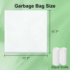 Multi purpose small garbage liners used for bathroom and car trash cans