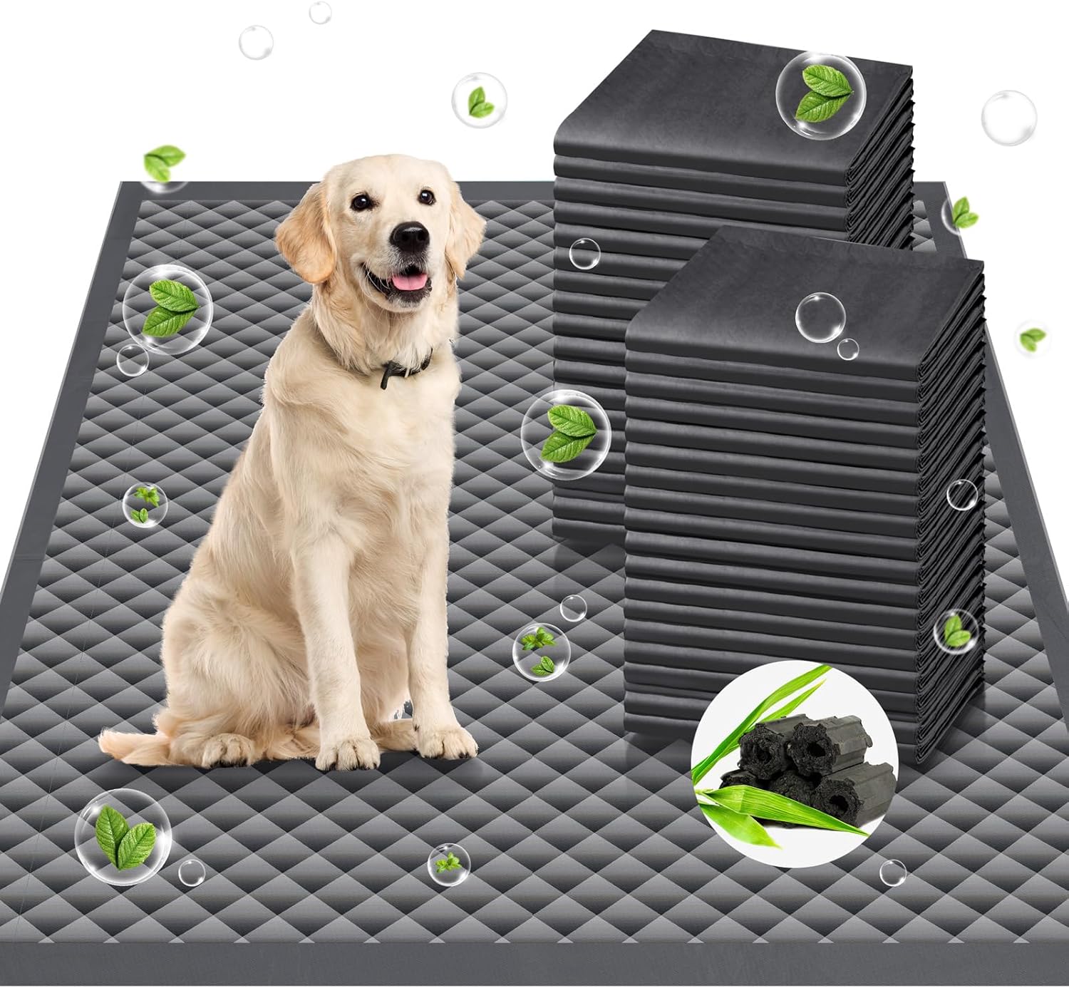 iweepet Enormous 37"x 54" Dog Training Potty Pads, Super Absorbent & Leak-Proof 6 Layers Puppy Pads 30 Counts, Disposable Dog Pee Pads Extra Large for Puppy, Surgery, Older, Cats, Rabbits - Image 11