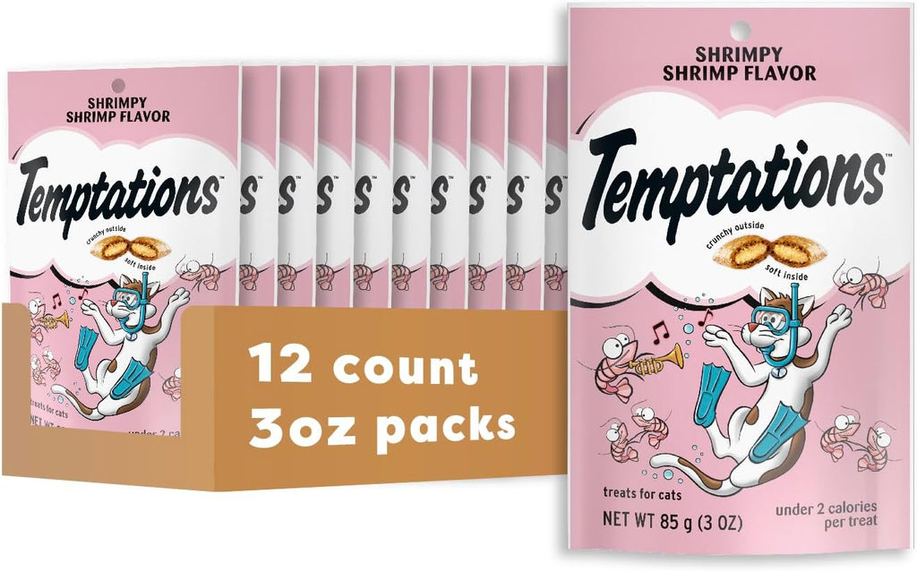 Temptations Cat Treats, Classic Crunchy and Soft Cat Treats, Shrimpy Shrimp Flavor, 16 oz. Tub - Image 14