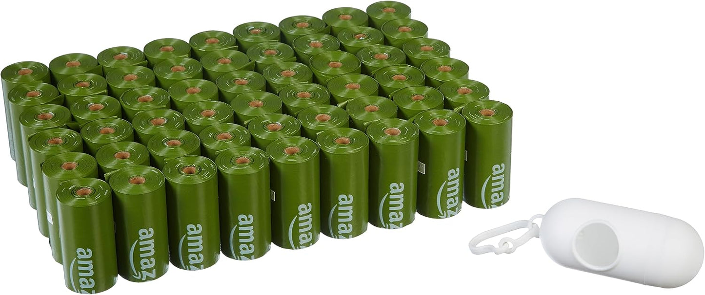 Amazon Basics Premium Leak Proof Dog Poop Bags with Dispenser and Leash Clip, Unscented, 13" x 9", 540 Count (36 Rolls of 15) - Image 9