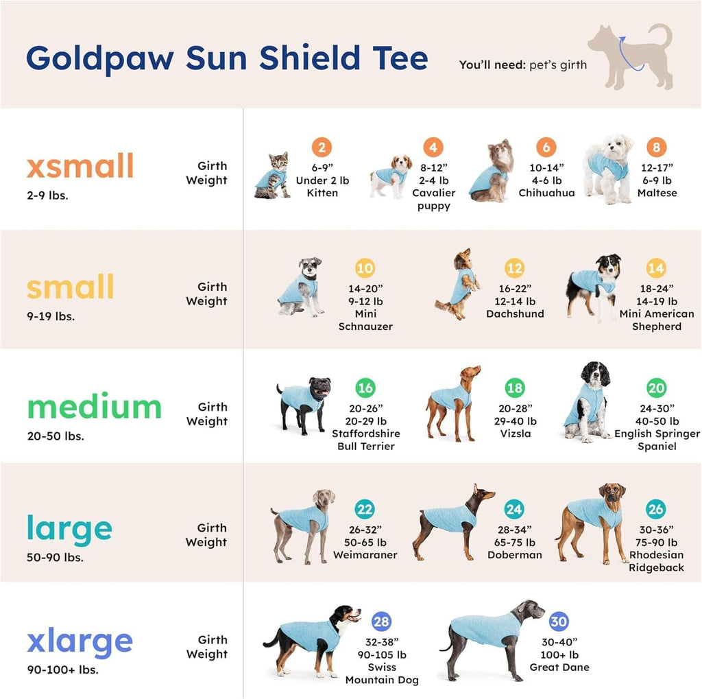 Back view of Pebble Grey Gold Paw dog sun shirt