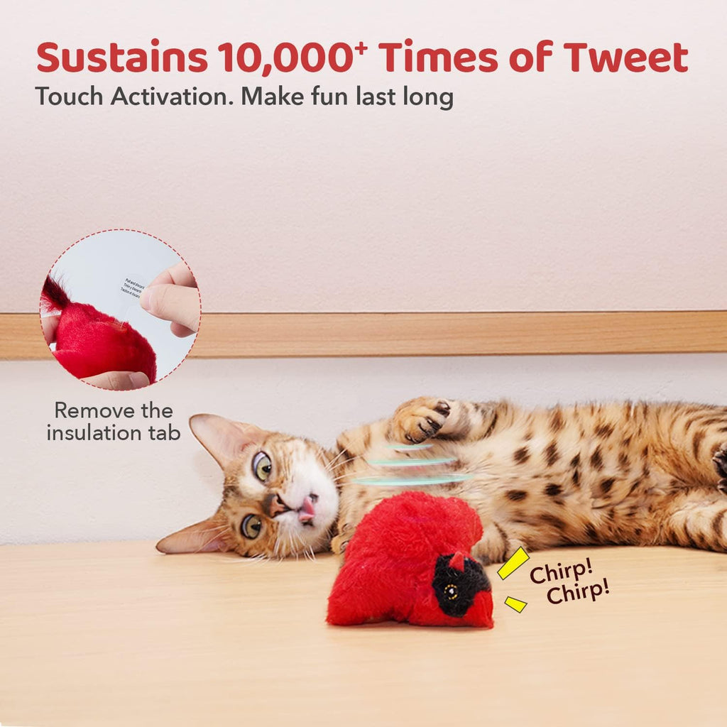 Durable plush texture of Potaroma bird toys