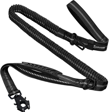 Heavy Duty Tactical Dog Leash, 4-6FT Shock Absorbing Tactical Leash with 2 Padded Handles, Metal Carabiner Clip,Car Seatbelt, Reflective Heavy Duty Leashes for Medium Large Dogs (Brown) - Image 14