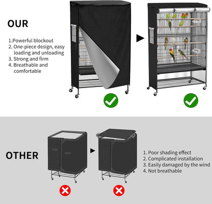 Roasivi black out protective cover protecting small animals from morning light