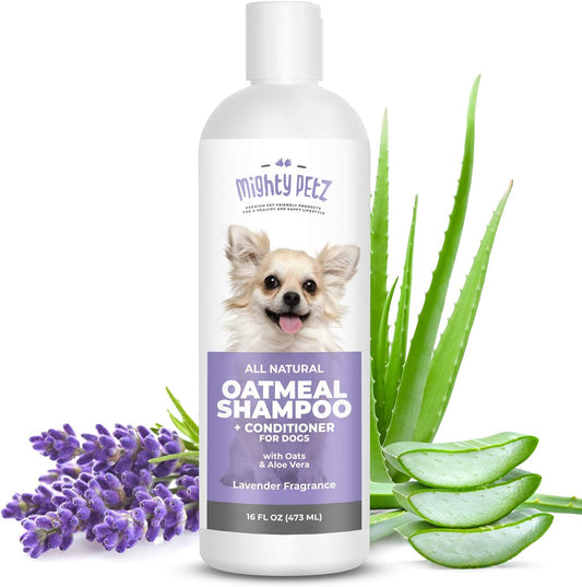 Mighty Petz 2-in-1 Oatmeal Dog Shampoo and Conditioner front view