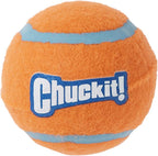 Chuckit! tennis ball floating on water surface