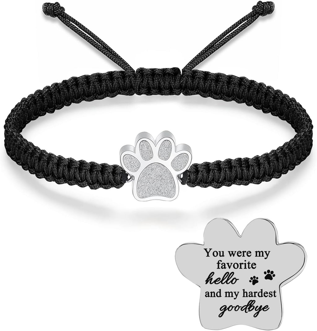 RIPFEVURN Cremation Jewelry Urn Bracelet for Ashes for Women Men of Loved Ones Cat Dog Paw Keepsake Memorial Rope Bracelet - Image 10