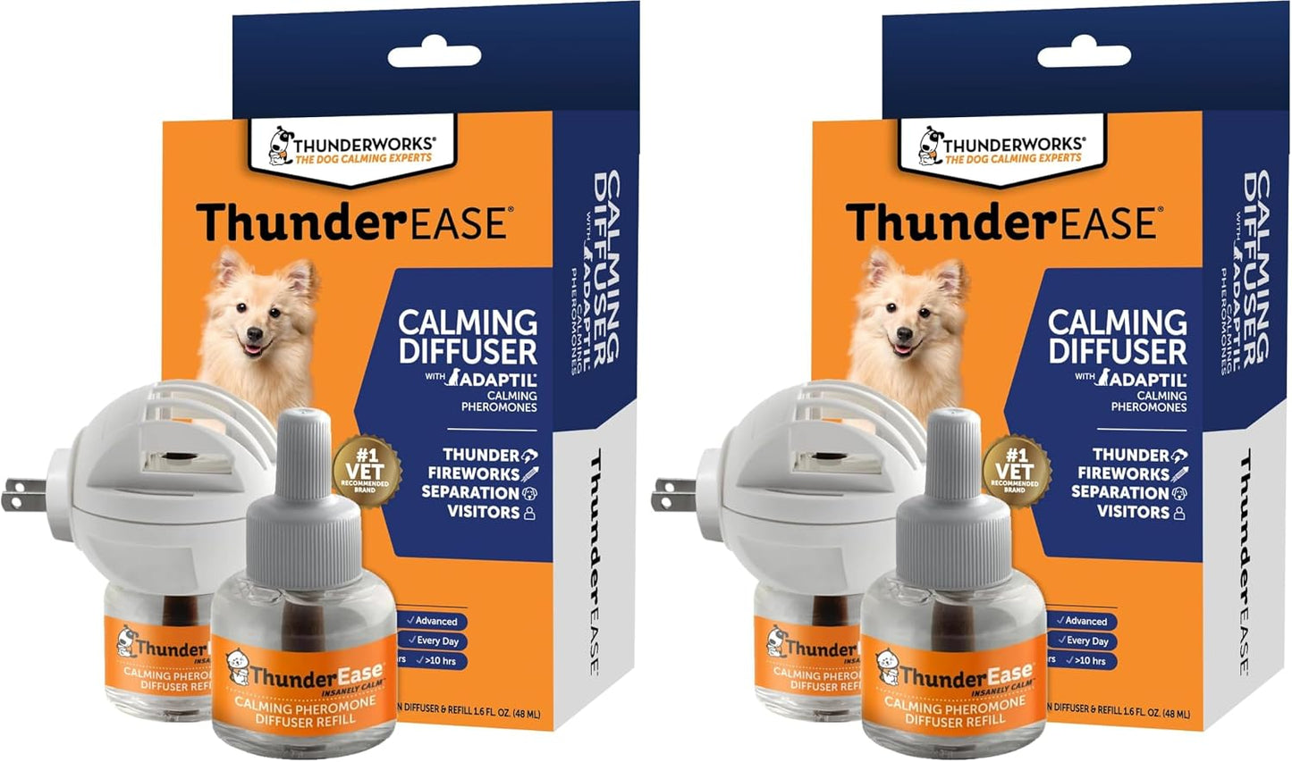 Veterinarian recommended ThunderEase dog calming starter kit ideal for monsoon thunderstorm protection and puppy acclimation.