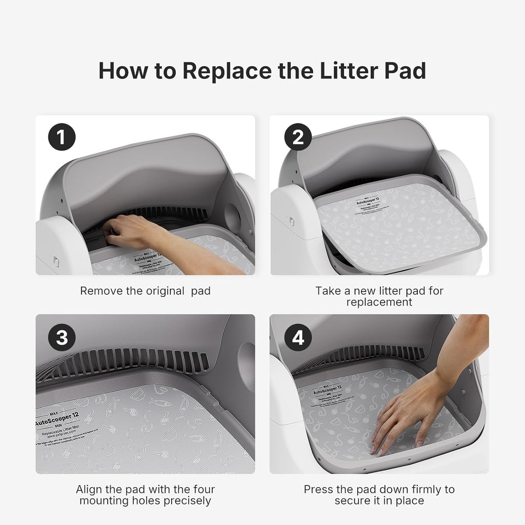 Leak proof silicone edge cat litter tray liner for pet care