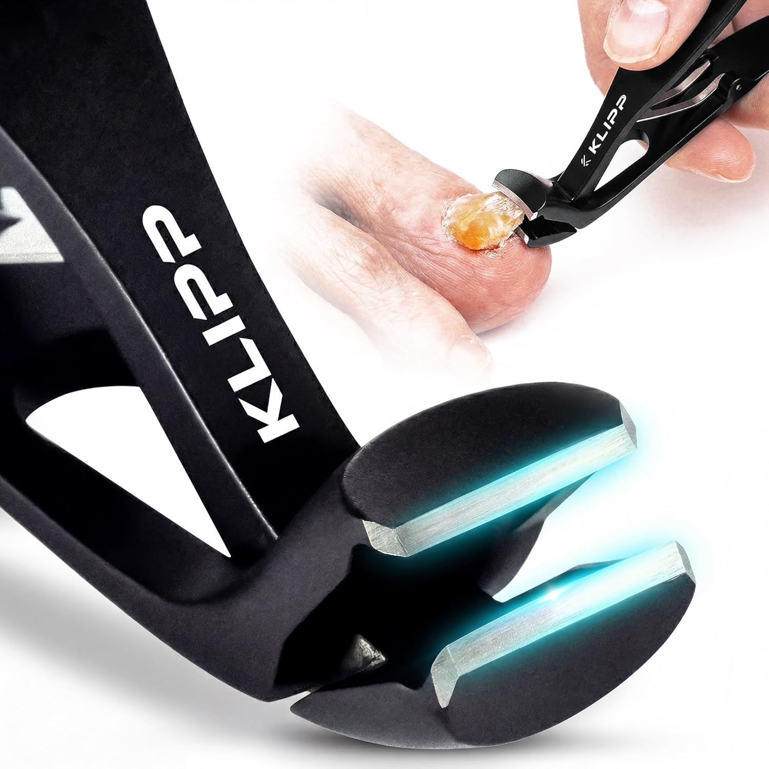 Klipp toenail clippers for thick nails front view